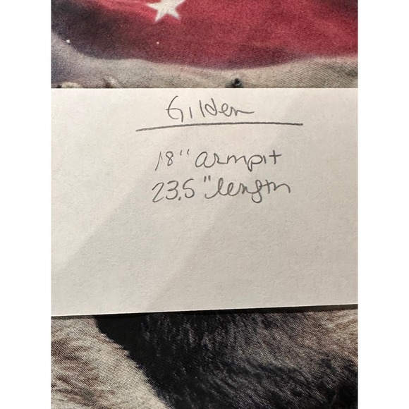 American Wolfpack Mens Shirt Sz Small Blue Tie Dye USA Flag Patriotic Outdoor - Picture 6 of 6